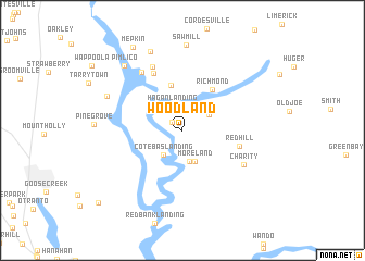 map of Woodland