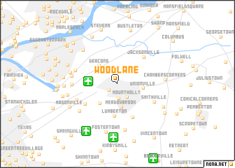 map of Woodlane