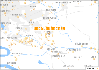 map of Woodlawn Acres