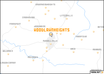 map of Woodlawn Heights