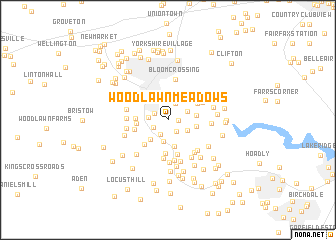 map of Woodlawn Meadows