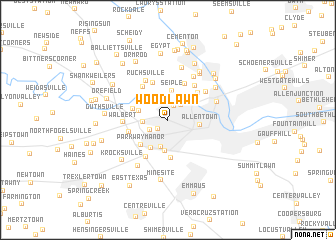 map of Woodlawn