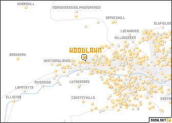 map of Woodlawn