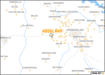 map of Woodlawn