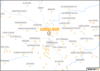 map of Woodlawn