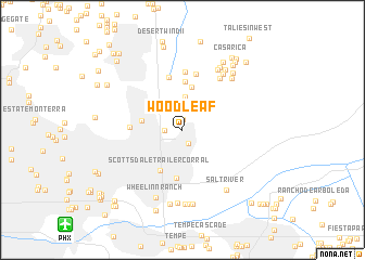 map of Woodleaf