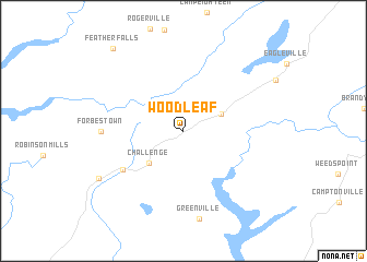 map of Woodleaf