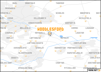 map of Woodlesford