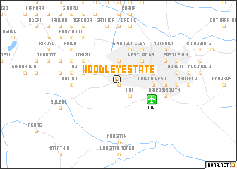 map of Woodley Estate