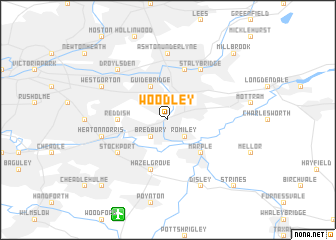 map of Woodley