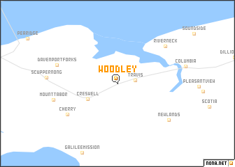 map of Woodley