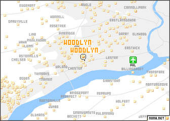 map of Woodlyn