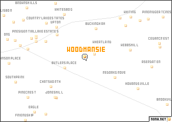 map of Woodmansie