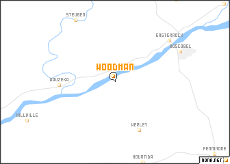 map of Woodman