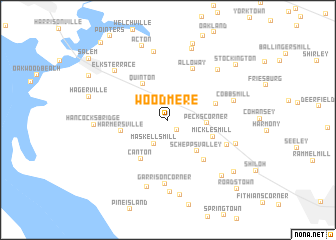 map of Woodmere