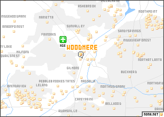 map of Woodmere