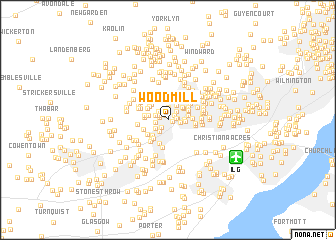 map of Wood Mill