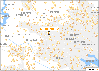 map of Woodmoor