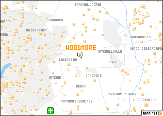 map of Woodmore