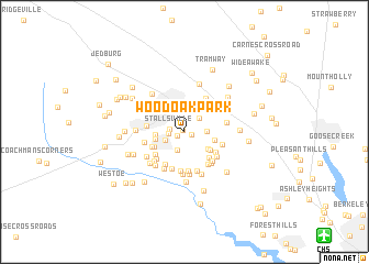 map of Wood Oak Park