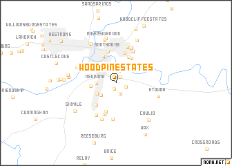 map of Woodpin Estates