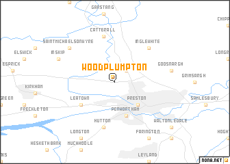 map of Woodplumpton