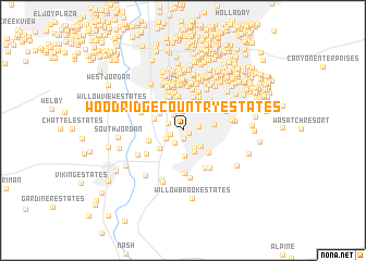 map of Woodridge Country Estates