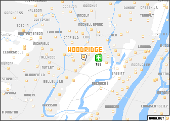 map of Wood-Ridge