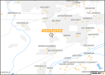 map of Woodridge