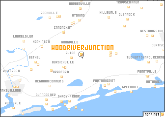 map of Wood River Junction