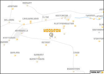 map of Woodrow