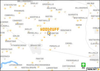 map of Woodruff