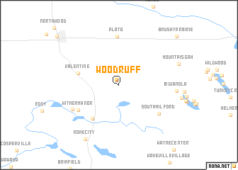 map of Woodruff