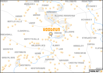 map of Wood Run