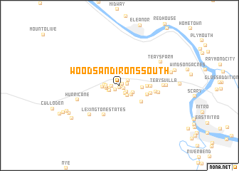 map of Woods and Irons South