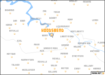 map of Woodsbend