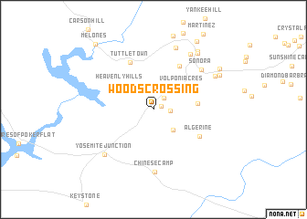 map of Woods Crossing
