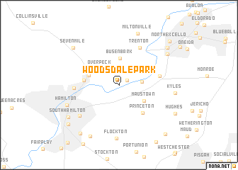 map of Woodsdale Park