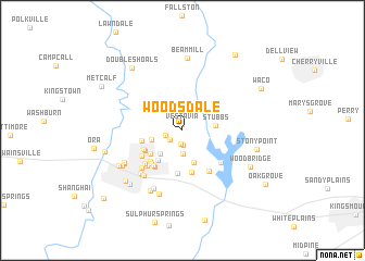 map of Woodsdale