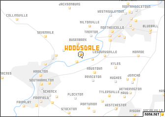 map of Woodsdale