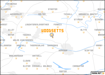 map of Woodsetts