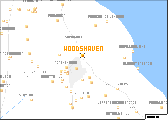 map of Woods Haven