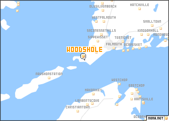 map of Woods Hole