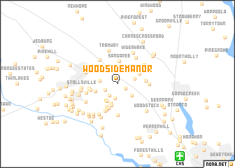 map of Woodside Manor