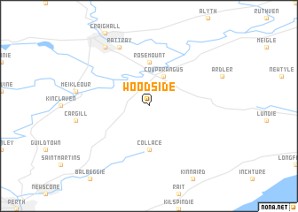 map of Woodside