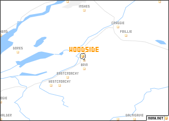 map of Woodside