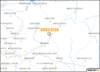 map of Woodside