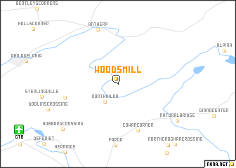 map of Woods Mill