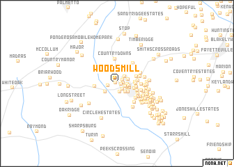 map of Woodsmill