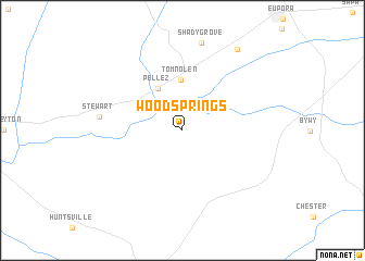 map of Wood Springs